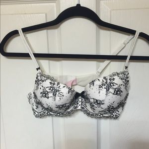 Victoria's Secret Lace/Rhinestone Push Up Bra
